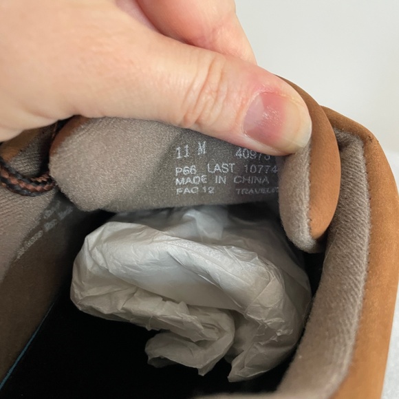 Drew Traveler Men’s Cognac Nubuck 11 Med - New in Box - Picture 6 of 16